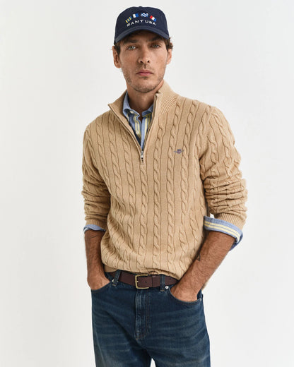 Gant Cotton Cable 1/2 Zip Jumper