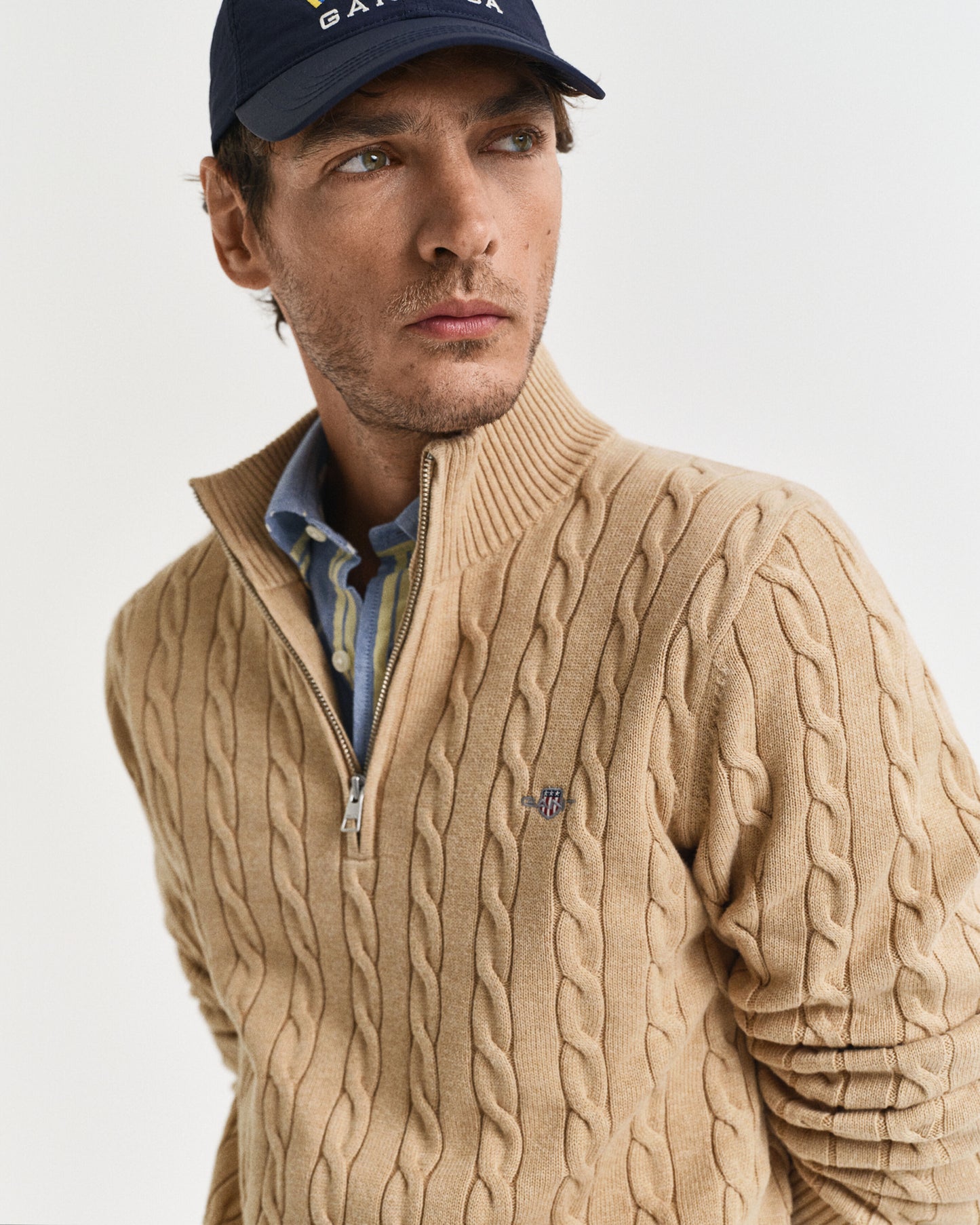 Gant Cotton Cable 1/2 Zip Jumper