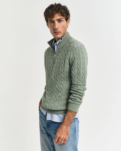 Gant Cotton Cable 1/2 Zip Jumper