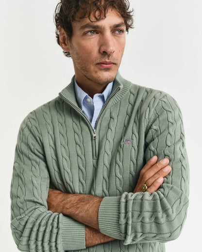 Gant Cotton Cable 1/2 Zip Jumper