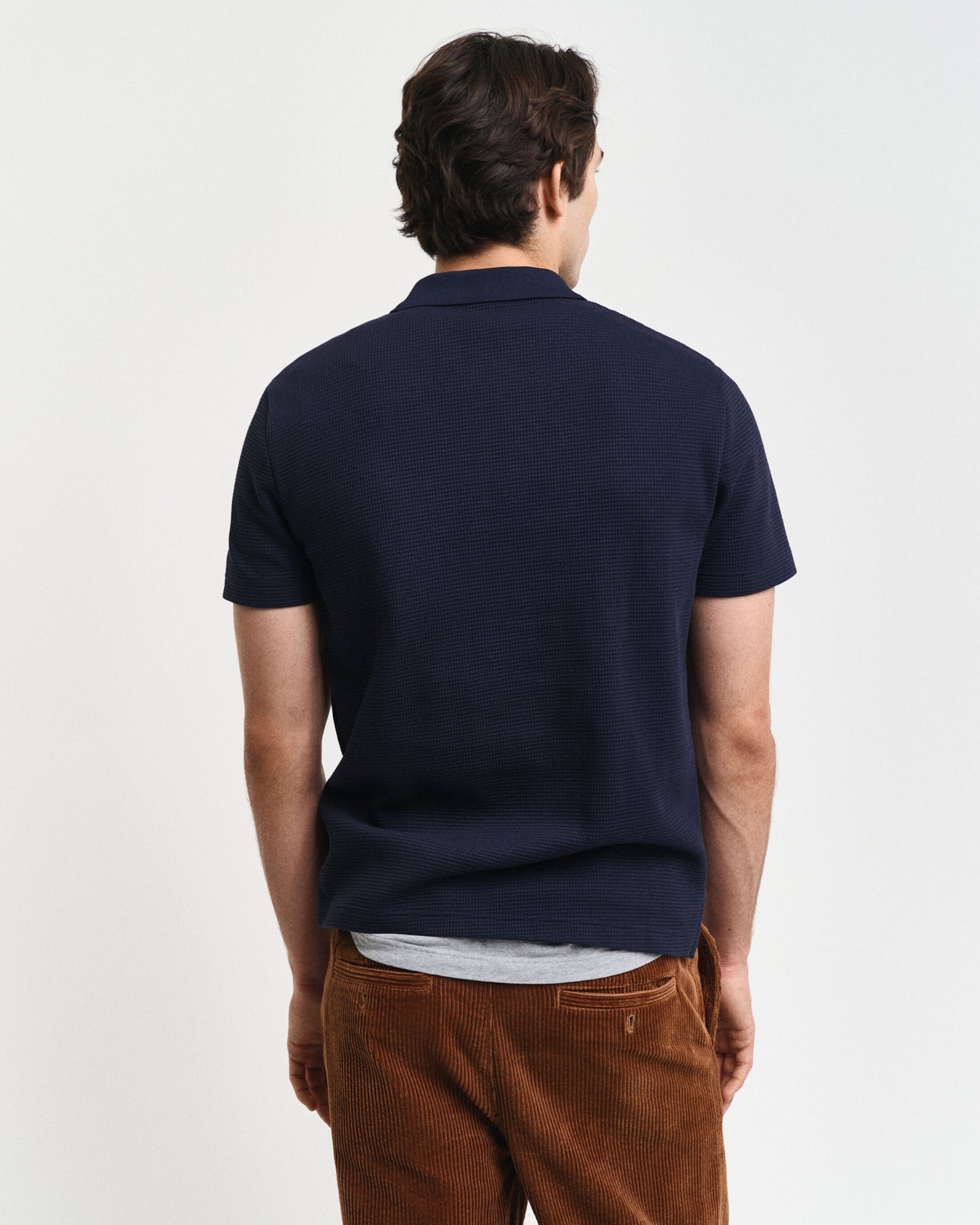 Gant Waffle Textured Polo Shirt