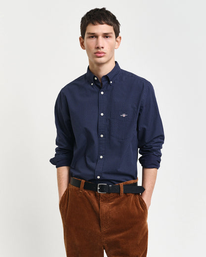 Gant Regular Fit Micro Print Shirt