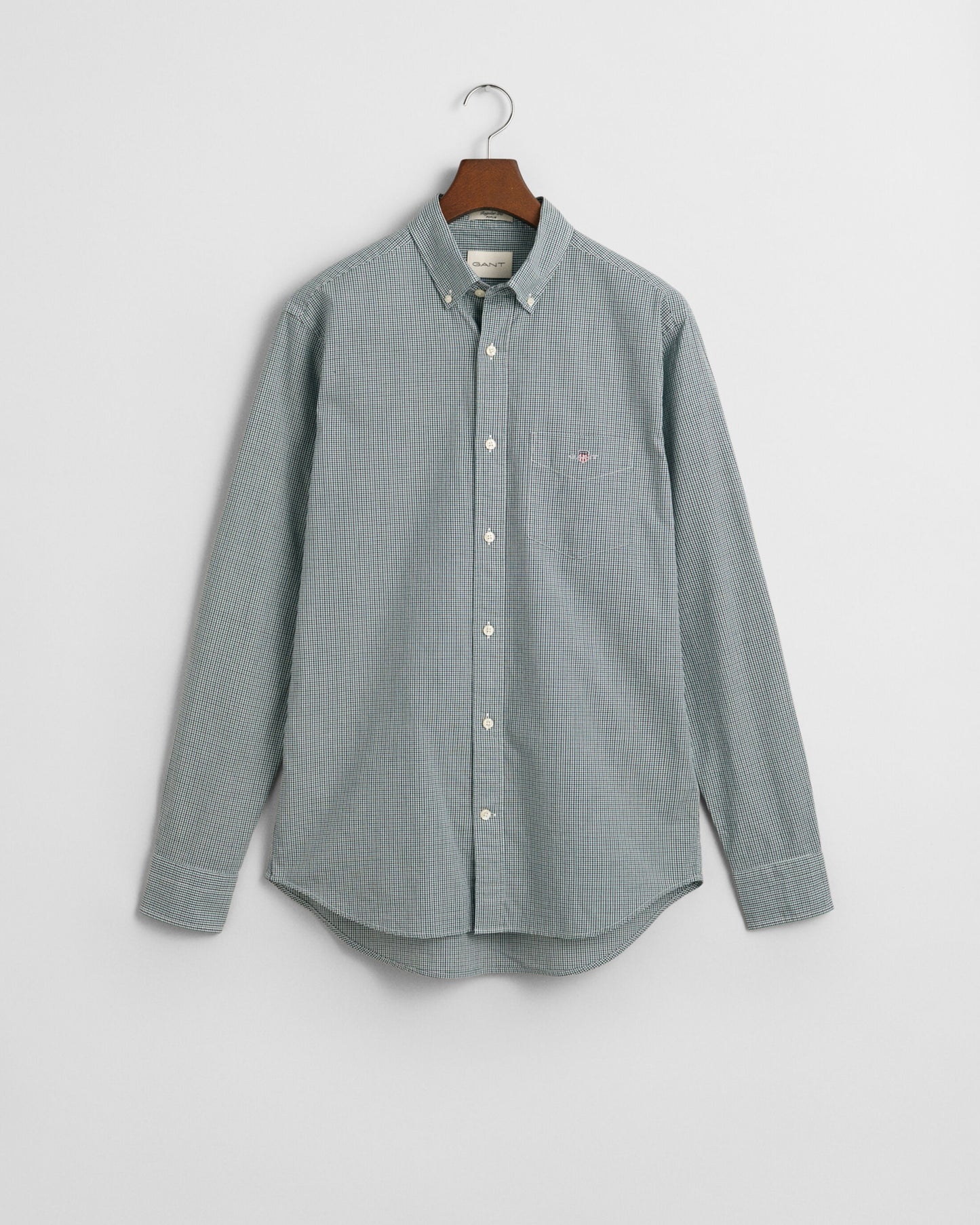 Gant Regular Fit Micro Gingham Poplin Shirt