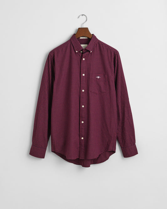 Gant Regular Fit Micro Checked Flannel Shirt