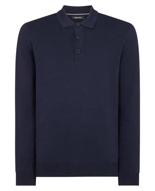 Remus Uomo Long Sleeve Polo Sweater