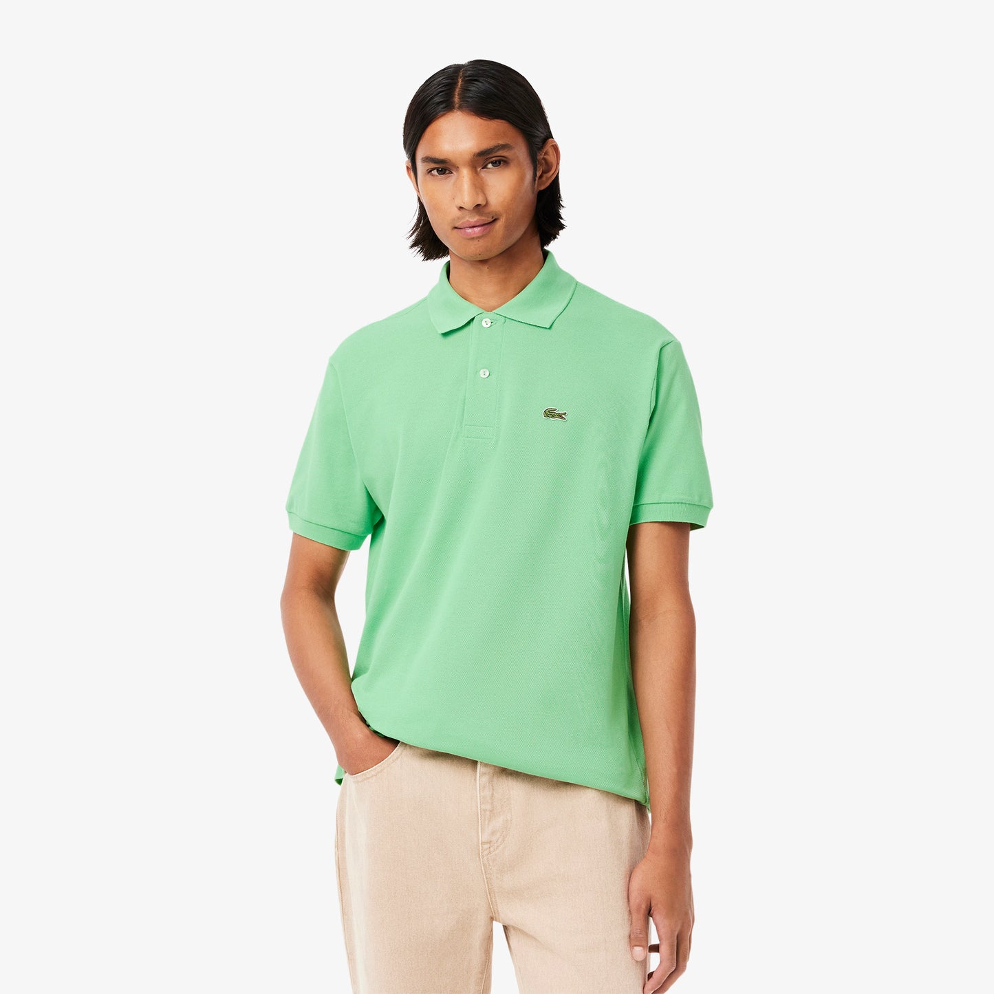 Ribbed Collar Polo