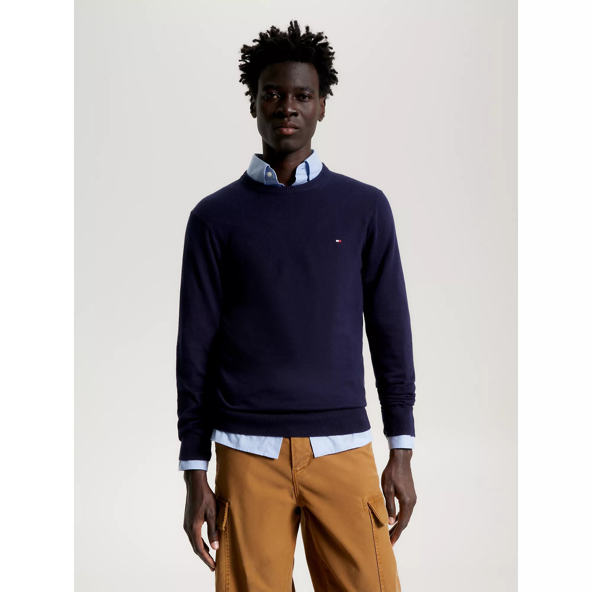 Tommy Hilfiger Crew Neck Jumper with Cashmere Galvin Tullamore ie