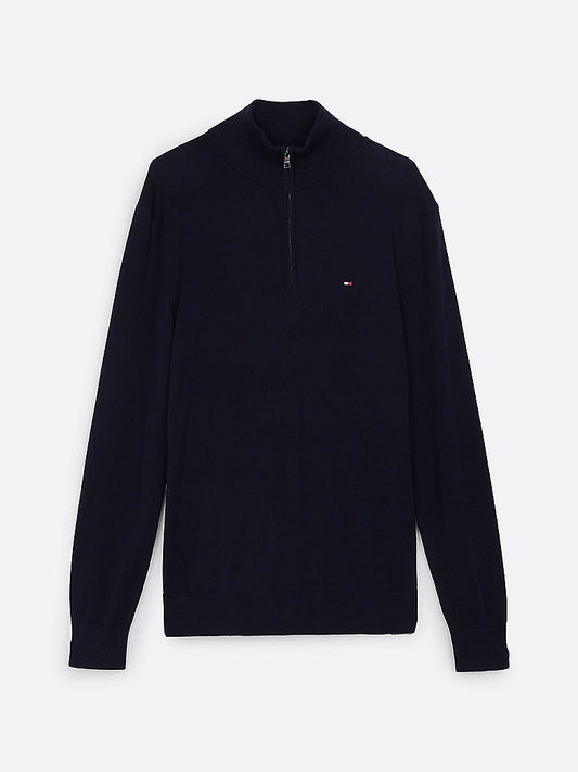 Tommy Hilfiger Half-Zip Mock Turtleneck Jumper