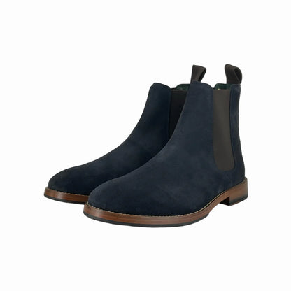 Clarks Craft James Top Navy Suede Boots