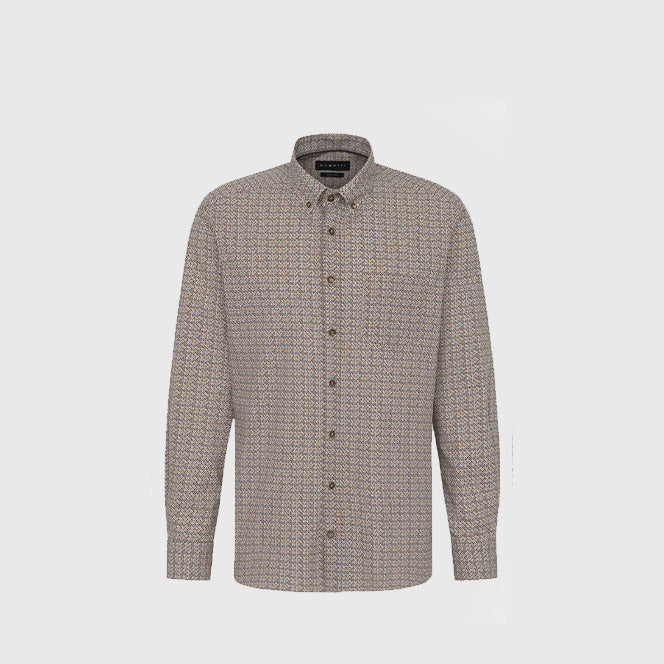 Bugatti Patterned Long Sleeve Shirt